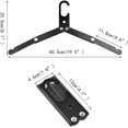 thumbnail image 1 of Percha de viaje de 2 piezas, percha plegable, percha de ropa portátil, percha portátil de aluminio, diseño plegable, plegable multifuncional, 1 of 3