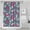 Pioneer Flower Floral Print Pattern-3, variant on Pioneer Flower Floral Print Pattern Shower Curtain 84”x72", Bathroom Decorative Shower Curtain Set with 12 Hooks, Waterproof Washable