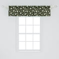thumbnail image 2 of Ambesonne Garden Art Window Valance, Snowdrop Flowers Pattern, 54" X 12", Dark Green Pale Green, 2 of 3