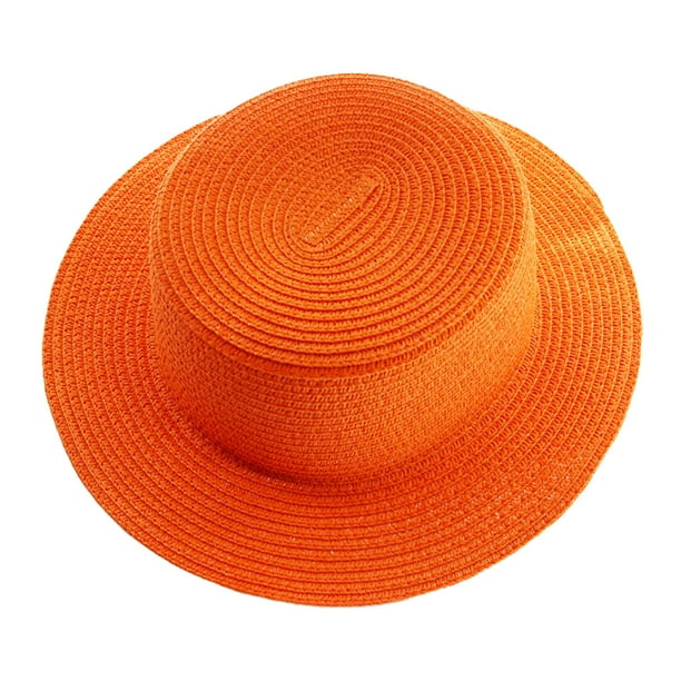 Sombrero de paja plegable de verano para mujer, con circunferencia de 56 a 58 cm, protector solar, sombrero para el sol, sombrero de copa plana, sombrero para el sol para playa al aire libre