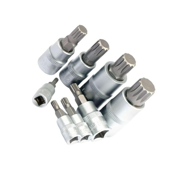 QualitChoice 8 Pieces Socket Ratchet Screwdriver Bit M12 M8 M5 M4 Set M14 M10 M6