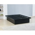 thumbnail image 6 of Modern Black King Size Platform Bed Frame - 16 Inch Heavy Duty Metal, 6 of 10