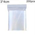 thumbnail image 4 of 200Pcs Plastic Clear Food Storage Packing Coin Jewelry Reclosable Self Seal Bags, 4 of 9