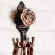 thumbnail image 1 of 4pc Rose Pattern Metal Curtain Hooks,vintage Curtain Tiebacks Hooks Vintage Drapery Curtain Tieback Hooks, 1 of 1