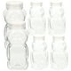 thumbnail image 1 of KAKOWELY 6 botellas de miel con forma de oso para almacenar dulces, transparentes., 1 of 5
