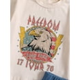 thumbnail image 6 of Bagilaanoe 4th of July Clothes for Toddler Baby Boys Short Sleeve Letter Print T-Shirt Tops + Shorts 6M 12M 18M 24M 3T Kids Independence Day Outfits 2pcs Short Pants Set, 6 of 9