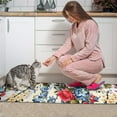 thumbnail image 3 of Pioneer Flower Floral Print Pattern Kitchen Rugs Sets Of 2,Anti Fatigue Kitchen Mat Rugs Non Slip Washable,Decorative Kitchen Floor Mats for Kitchen,Sink,Laundry,17"x30"+17"x47", 3 of 7
