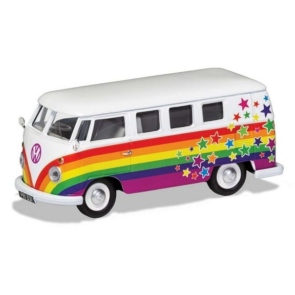 VW T1 Bus 'Peace Love Wishes' [1:43 scale in Multi Colours]