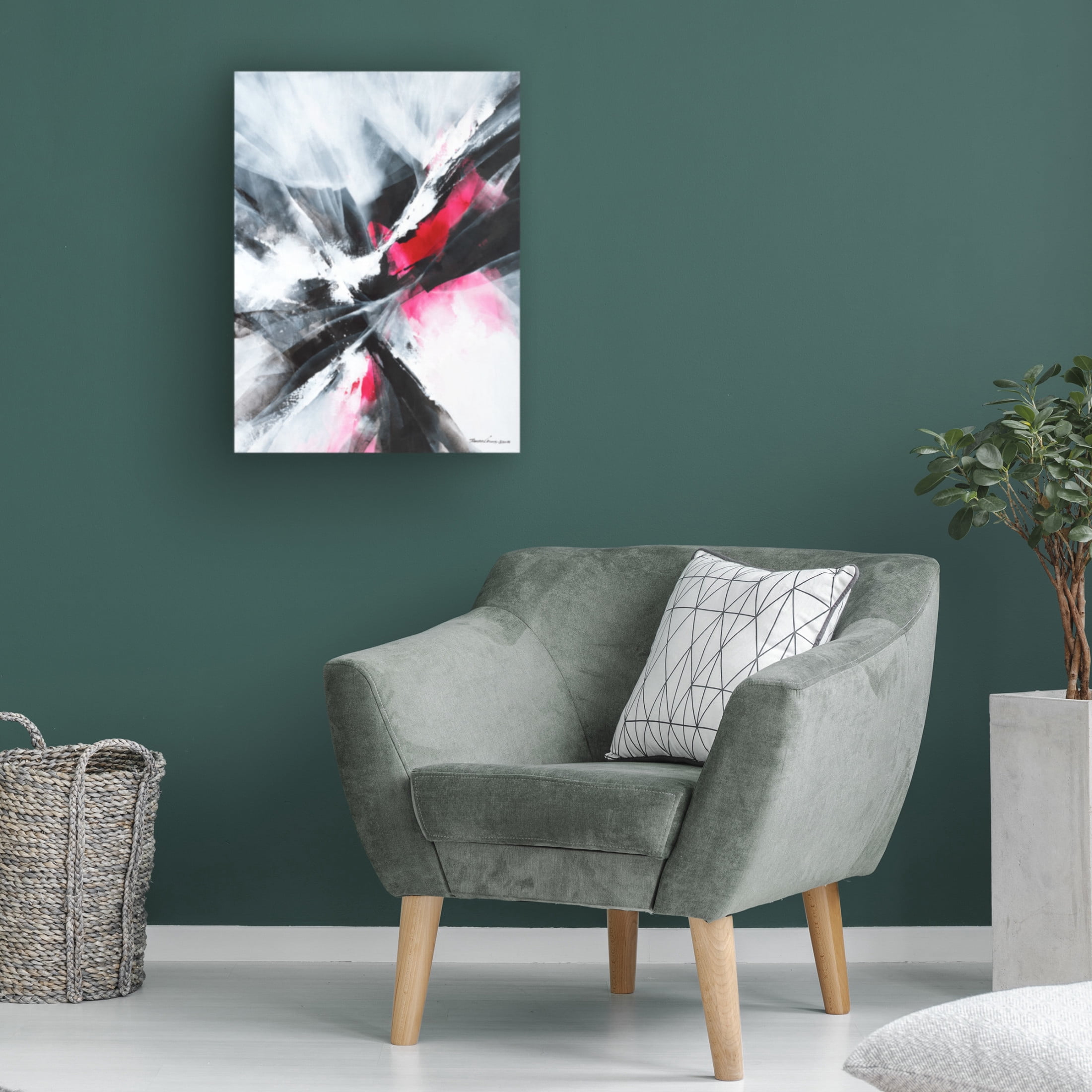 Canvas Wall Art - Thomas Leung 'Red Motion' Wall Art for Living Room, Bedroom, or Office Décor by Trademark Fine Art - 24 x 32 Inches