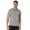 Dusk Shadow Grey Heather, variant on Hanes Moves Men's Short Sleeve Performance Polo Herbal Olive Green 3XL