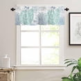 thumbnail image 3 of Valance for Windows Summer Ocean Blue Seashell and Coral Window Treatment Valances Rod Pocket Curtain Valance for Kitchen, Bathroom, Living Room, Bedroom 54" W x 18" L, 3 of 6