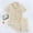 Beige, variant on Women Crepe Summer Thin Soft Seersucker Lapel Short Sleeved Shorts Loving Home Wear Pajamas Set Jumpsuit Pajamas for Women Women Pajamas Set Pajamas Shop Store Plaid Pajama Set for Women Women Pajamas