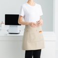 thumbnail image 2 of Hyasfey Half Apron for Men Women Breathable Kitchen Cooking Apron with Pockets Stylish Skirt Design Waiter Short Apron Versatile Chef Costume Accessory, 2 of 8