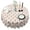 Christmas Festive Teddy, variant on Christmas Multi-Colored Santa Beige Pattern Round Tablecloth, Fits 60-Inch Table, Stain & Wrinkle Resistant, Washable Polyester, Kitchen, Wedding, Party