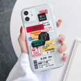 thumbnail image 1 of Funda De Etiqueta De Código De Barras iPhone 11 Pro Max 12 Mini Xs Xr 6 6S 7 8 Plus SE 2020 Protectora Transparente Suave Gao Jiahui unisex, 1 of 2