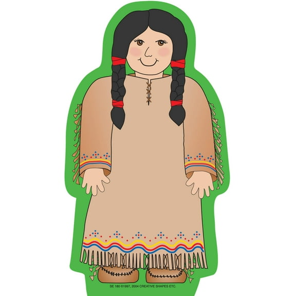 SHAPES ETC. Large Notepad - Native American Girl