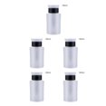 thumbnail image 2 of ZheElen Pump Dispenser Bottle Compact Refillable Empty 180ml Nail Remover Liquid Holder Manicure Accessory Package Containers Black 5Set, 2 of 6