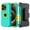 Green/Yellow, variant on Hotpom Case with Belt Clip for iPhone 16 Pro Heavy Duty Shockproof Dustproof Phone Case, Black