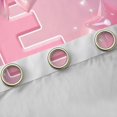 thumbnail image 4 of Feelyou Initial E Black Out Curtains, Pink Stars Balloon Curtains Pack of 2 (42x63 Each), 4 of 6