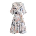 thumbnail image 1 of Vestido floral Sunnimix de Manga corta con estampado floral para mujer, 1 of 8
