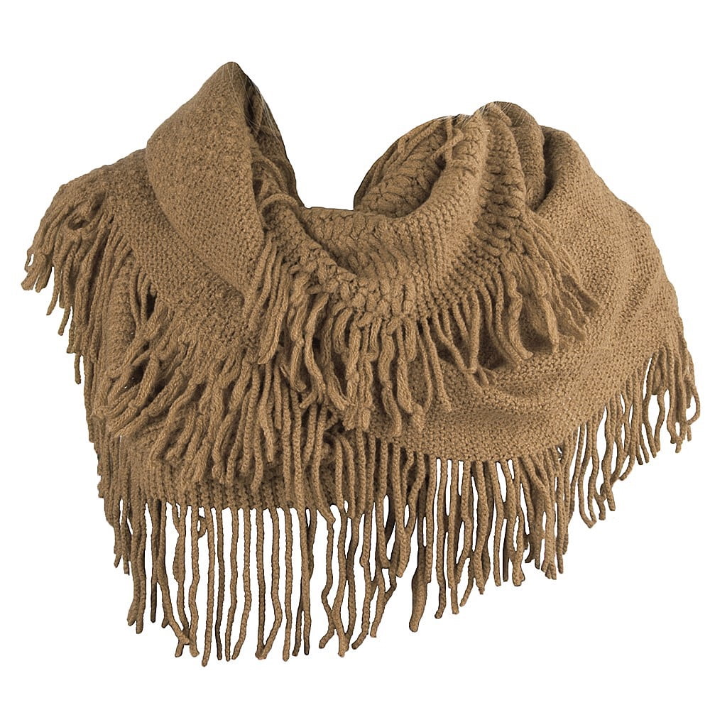 Light Weight Travel Warm Wrap Blanket Fringed Scarf
