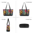 thumbnail image 6 of FORMRS Canvas Laptop Tote Bag for Women with 15.6" Computer Compartments Shoulder Handbag, Orange Colorful Flowers, 6 of 7