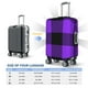 thumbnail image 4 of Balery Purple Buffalo Plaid Funda de equipaje, fundas para maletas, elástica, lavable, protector de maletas, compatible con maletas de 18 a 32 pulgadas-Large, 4 of 7