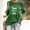 #X4Brown-1, variant on Oversized SweatshirtWomen St Patricks Day Sweatshirts Lucky Clover Shenanigans Sweater Shamrock Coordinator Pullover Top