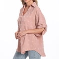 thumbnail image 5 of pstuiky Womens Tops Trendy Fashion Short Sleeve Solid Color Women'S Clothing Formal Loose Fit V-Neck Clothes Outfits Women'S Workout Tops, 5 of 9