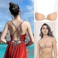 thumbnail image 4 of 1pc Women Invisible Bra Push Up Silicone Bra With Transparent Straps Backless, 4 of 5