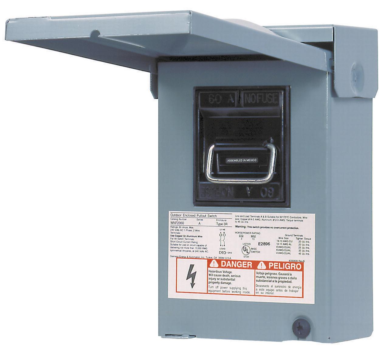 Fusible And Non Fusible Disconnect Switch