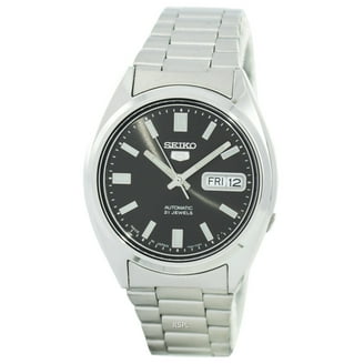 Seiko Men's Premier Automatic Black Dial Black Leather Watch