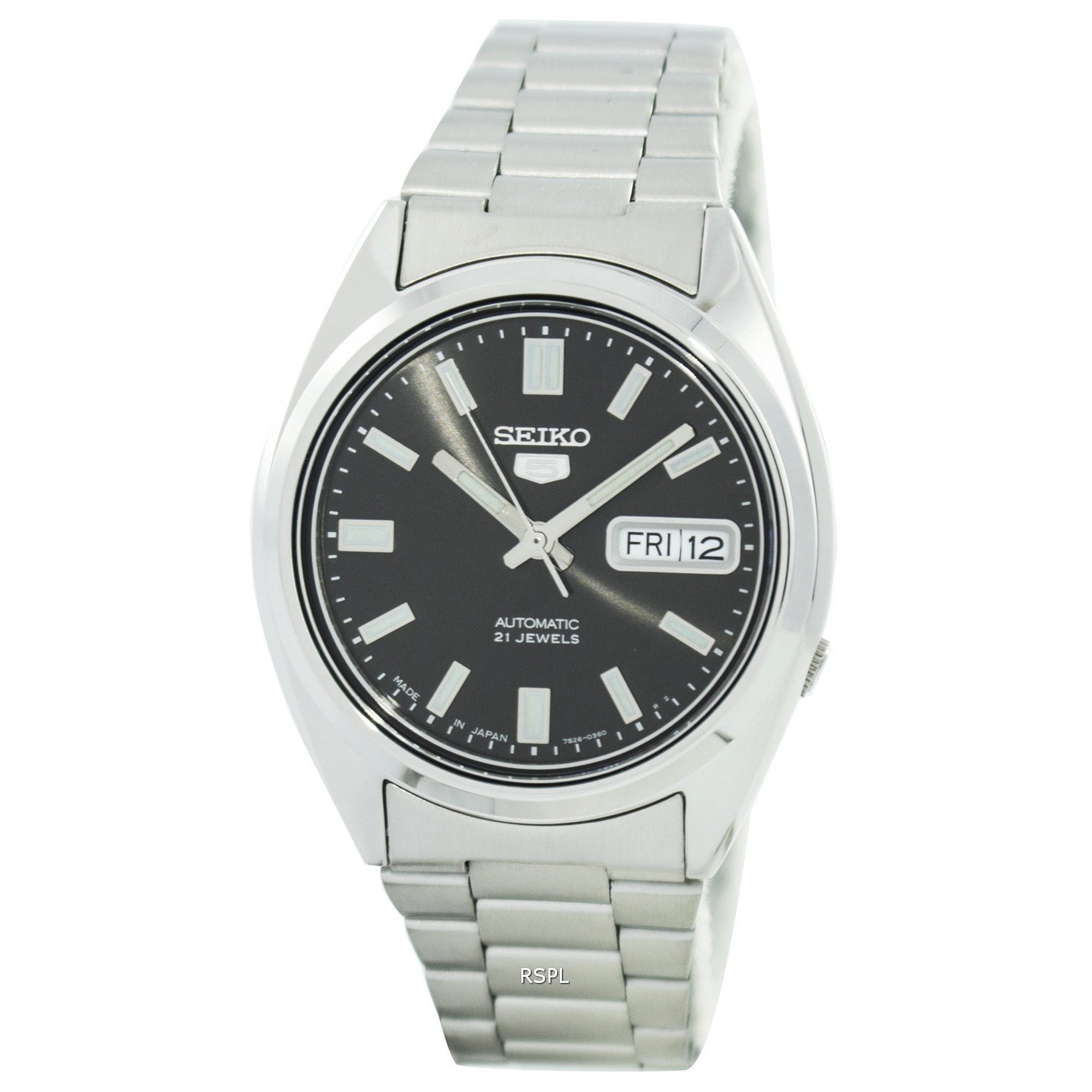 Seiko Men's 5 Automatic 21 Jewels SNXS79J1 Stainless Steel Watch