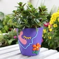 thumbnail image 2 of Colorful Planter Cute Unique Rainbow Face Plant Pot, Abstract Flower Pots for Indoor & Outdoor Plants, Eclectic Succulent Gardening Pot, Funny Room Office Decor Aesthetic, 2 of 8