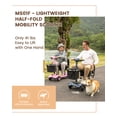 thumbnail image 6 of 15-45 Miles 4 Wheels Mobility Scooter for Adults&Seniors, 350W Electric Powered Wheelchair Device with Extended Battery, Dual Baskets, Rotating Seat, Compact Duty Mobile for Elderly, 6 of 9