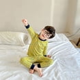 thumbnail image 3 of Conjunto de pijama de algodón para niños, ropa interior para bebés, pijamas de algodón para niñas, conjunto de dos piezas, ropa interior para bebés, pantalones largos de otoño para bebés, 3 of 5