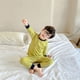 thumbnail image 2 of Conjunto de pijama de algodón para niños, ropa interior para bebés, pijamas de algodón para niñas, conjunto de dos piezas, ropa interior para bebés, pantalones largos de otoño para bebés, 2 of 4
