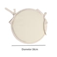 thumbnail image 5 of Gazechimp Round Chair Cushion Floor Cushion for Dining Chair Multipurpose Seat Cushion Beige 38cm, 5 of 8
