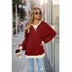 thumbnail image 2 of Camisetas de Larga para Mujer, Color Vino Tinto, Talla XL, 2 of 8