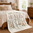 thumbnail image 6 of Heart Of Healer Nursing Appreciation Elegant Magnolia Floral, Cozy Typography Art Scene, Warm Flannel Blanket for Living Room and Reading Nook, Art Lovers Graduation Gift, Artistic Home Decor, 6 of 7