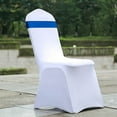 thumbnail image 2 of BalsaCircle 5 Royal Blue Reversible Satin Faux Leather Bow Tie Chair Sashes Buckles Party, 2 of 8