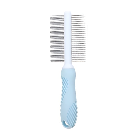 ACDANC Dog Comb, Dog Combs for Grooming Matting, Grooming Tool for Dogs And Cats Metal Comb, Blue
