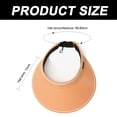 thumbnail image 2 of Sombreros con visera para mujer, ala ancha, gorra de golf plegable para mujer, sombrero de playa para mujer, sombrero de viaje con protección UV, sombrero plegable para el sol, 2 of 5