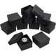 thumbnail image 1 of 10 cajas individuales negras para relojes, caja de cartón de 3,4 x 3 x 2 cm, estuche cuadrado para regalos, soporte para relojes con almohadilla y soporte para pulseras., 1 of 6