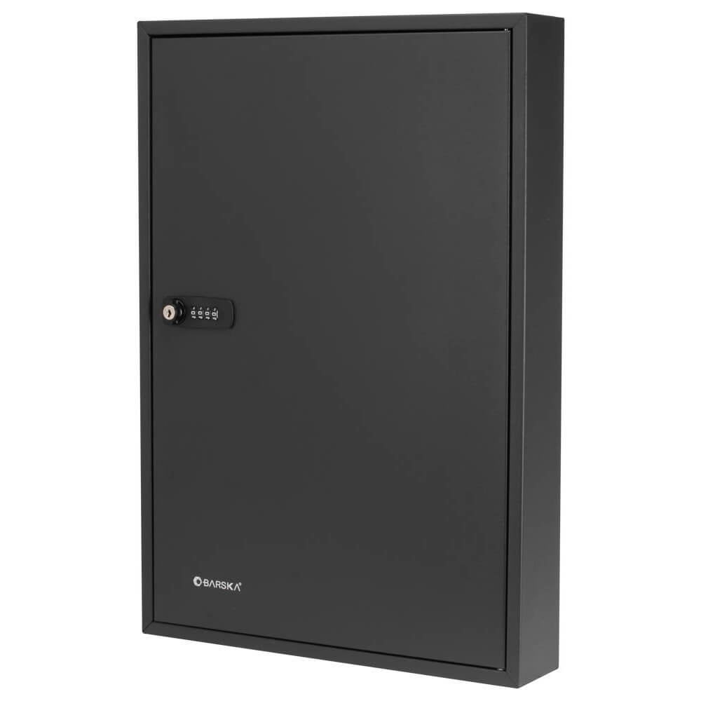 Barska Steel 100 Key Safe Cabinet with Combination and Key Lock Box
