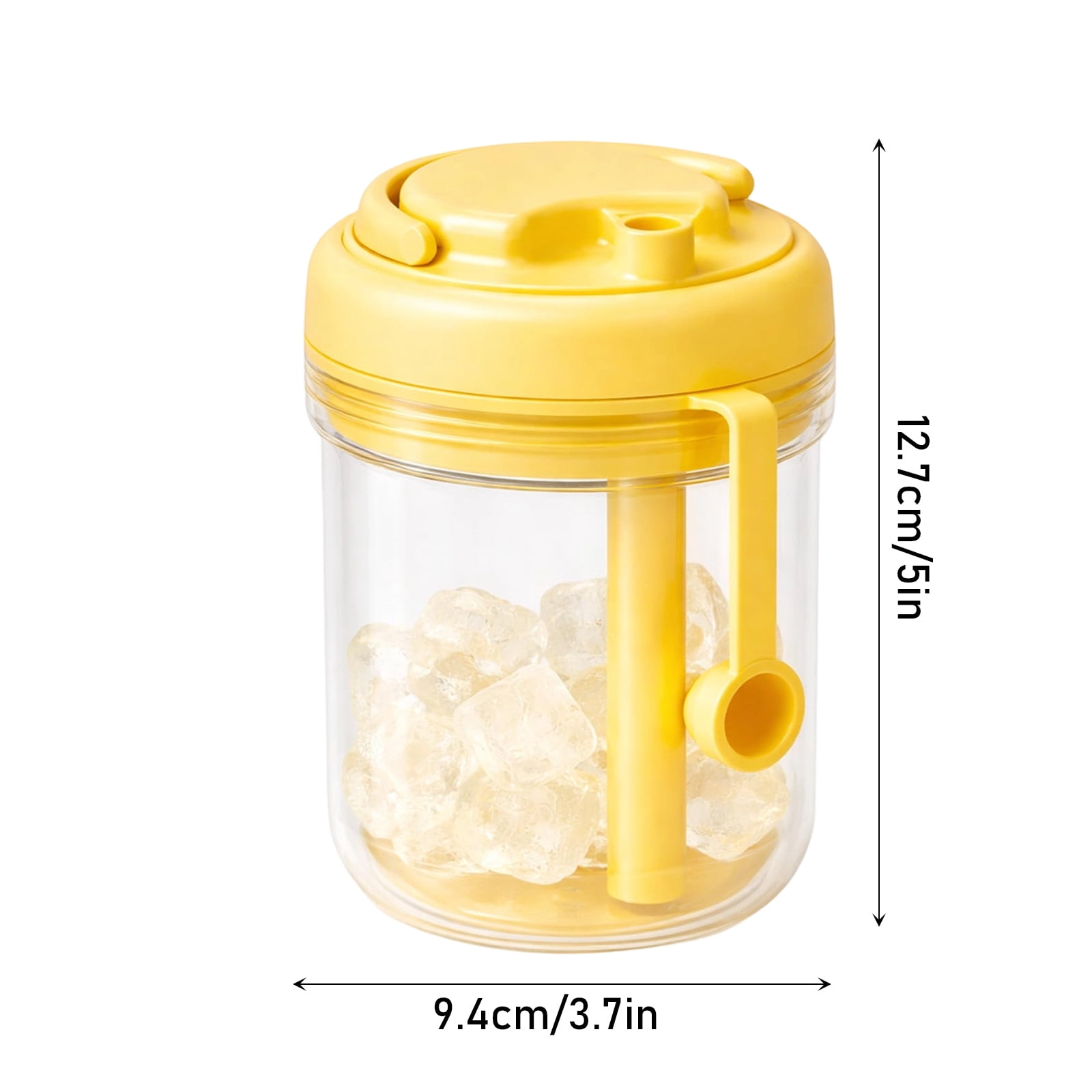 3-In-1 Ice Maker Water Cup Green 18.6 Oz Portable Ice Making Tumbler For Outdoor Travel Camping 1 Pack