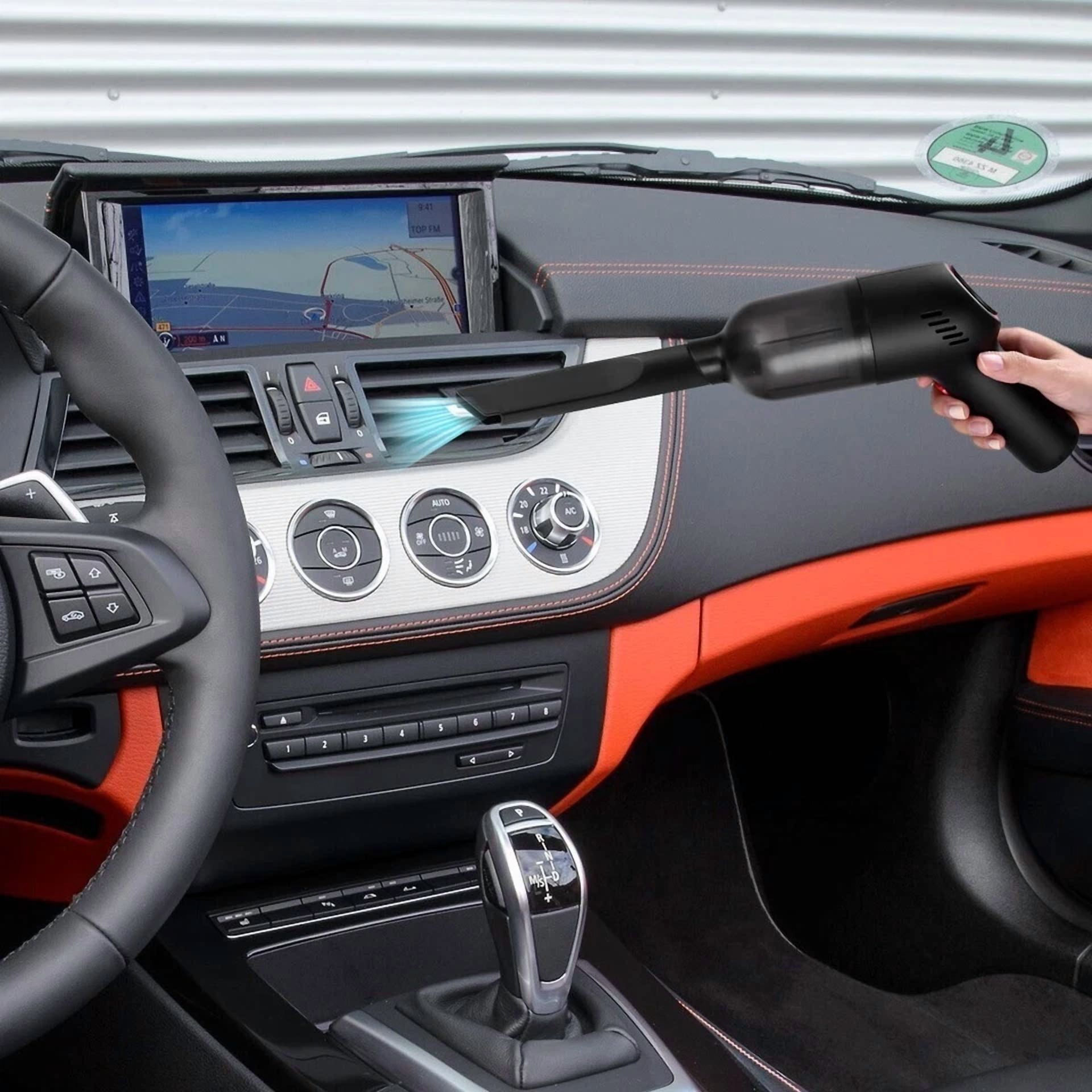 Mini Handheld Car Vacuum Cleaner Cordless W/Brushless Motor Keyboard Air Duster