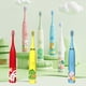 thumbnail image 2 of Cepillo de dientes eléctrico sónico para niños, colorido, con dibujos animados, ultrasónico, recargable, con cabezales de repuesto, cepillo de limpieza de cabello suave, 2 of 5