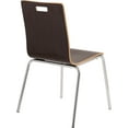 thumbnail image 3 of (Pack of 4) NPS Bushwick Café Chair, Espresso, 3 of 8