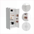thumbnail image 7 of Pantry Cabinet, Cherry Hill 8-Shelf 2-Door Manufactured Wood White | Particle Board | Classic Style, 7 of 7